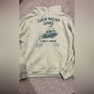 Men's Cream Graphic Hoodie